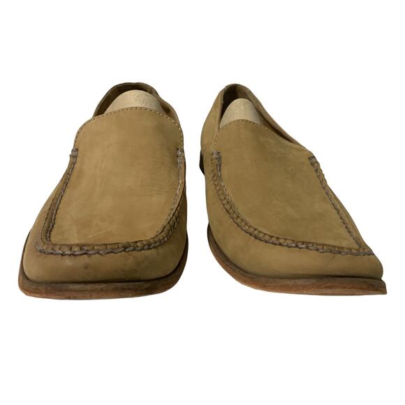 Cole Haan Women's Tan Suede‎ Loafers 10 Corp Light Academia Round Toe Slip On - Picture 2 of 12